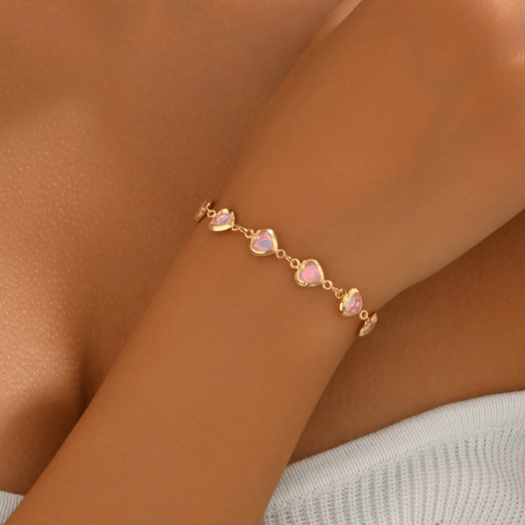 Affectionate Red Diamond Niche Light Luxury All-Match Exquisite