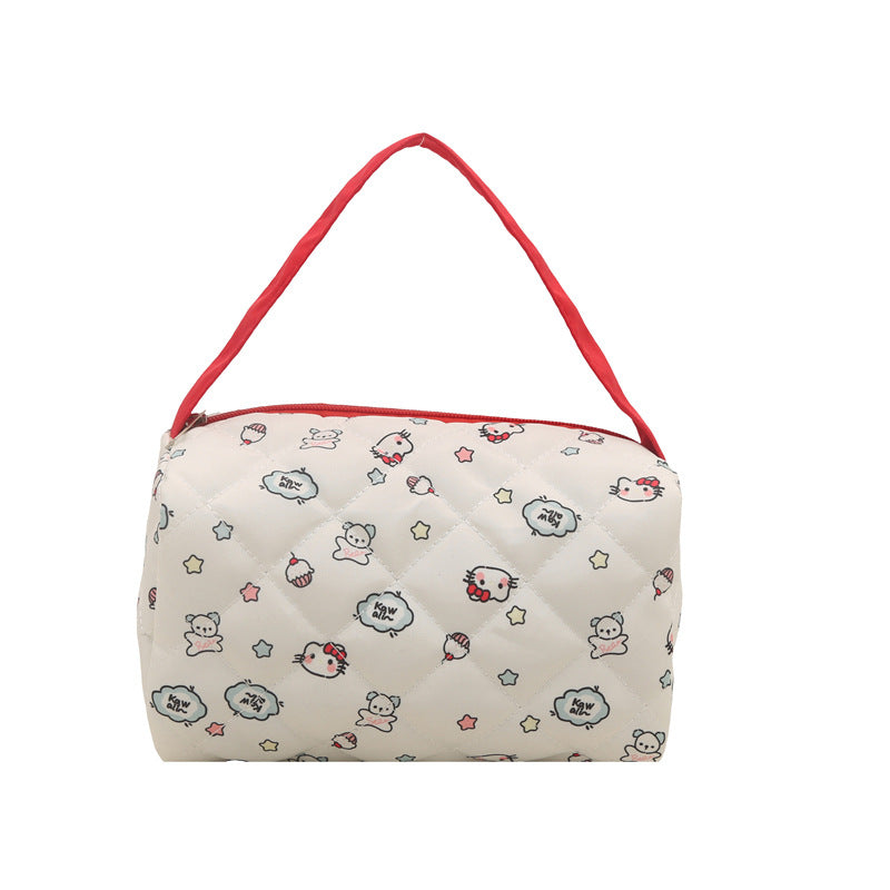 Fresh Floral Canvas Women's Street Underarm Shoulder Bag