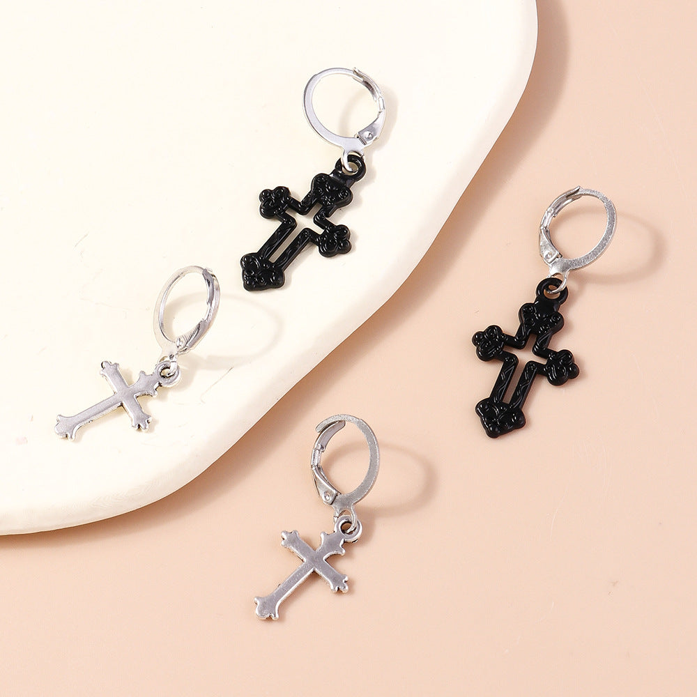 Fashionable Hollow Cross Earrings For Women