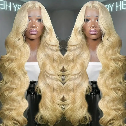 Light Gold Big Wave Lace Wig Head Cover