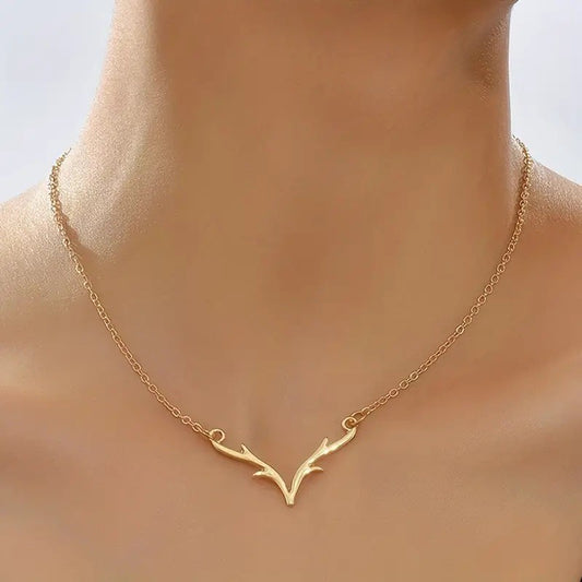 Creative Deer With You Pendant Necklace