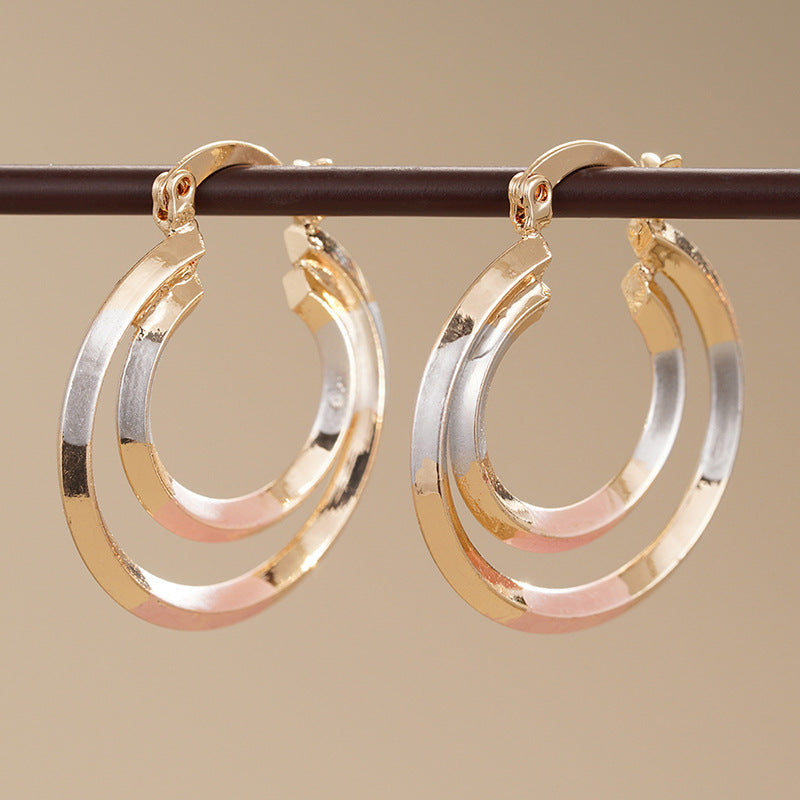 Metal Multi-color Trendy Earrings For Women