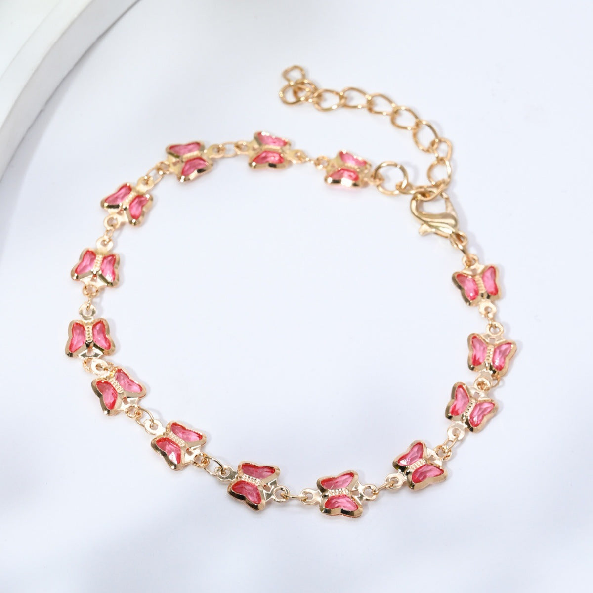Affectionate Red Diamond Niche Light Luxury All-Match Exquisite