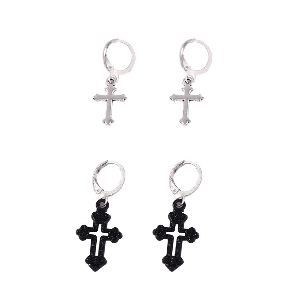 Fashionable Hollow Cross Earrings For Women