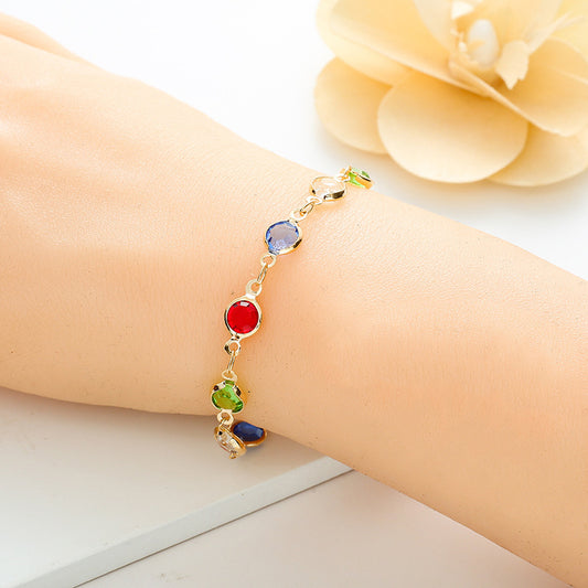 Colorful Acrylic Minimalist Bracelet For Women
