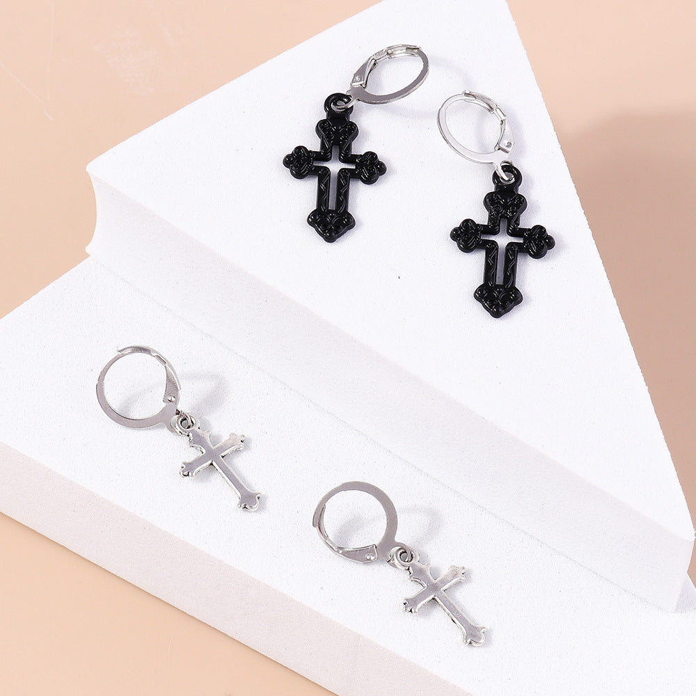 Fashionable Hollow Cross Earrings For Women